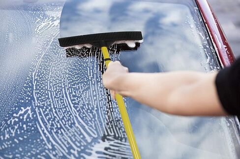 الكل في واحد! مكنسة مطاطية - ممسحات أرضية شديدة التحمل، وماسحات ودعك مع مقبض تلسكوبي in Kuwait