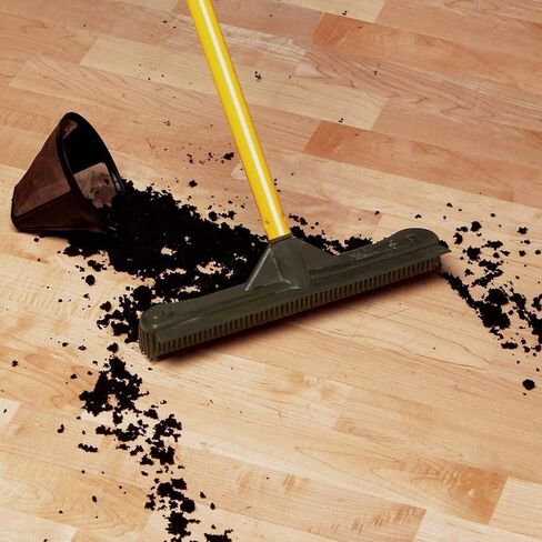 الكل في واحد! مكنسة مطاطية - ممسحات أرضية شديدة التحمل، وماسحات ودعك مع مقبض تلسكوبي in Kuwait