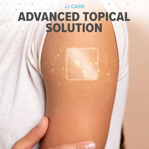 رقعة التركيز JJ CARE - حزمة من 50 رقعة تركيز طبيعية بالكامل للبالغين، تدعم التركيز والتركيز والذاكرة | توريد 50 يومًا من Brain Patch in Kuwait