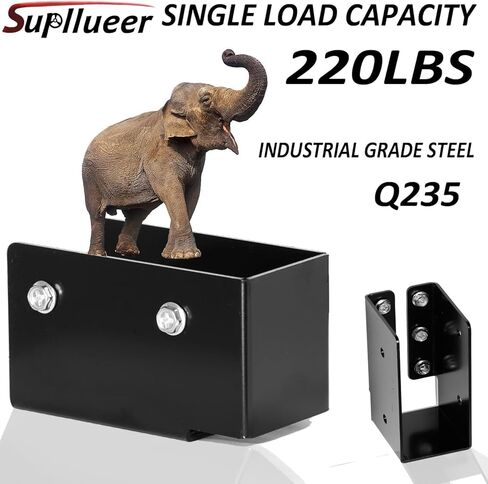 Joist Hanger Q235 إطار فولاذي مخفي ذو شفة خفيفة للسكك الحديدية الخشبية 2x4 شماعات رافعة مخفية (عبوة من 12) in Kuwait