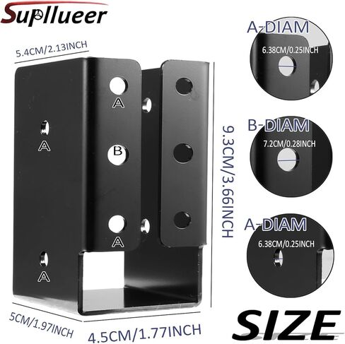 Joist Hanger Q235 إطار فولاذي مخفي ذو شفة خفيفة للسكك الحديدية الخشبية 2x4 شماعات رافعة مخفية (عبوة من 12) in Kuwait