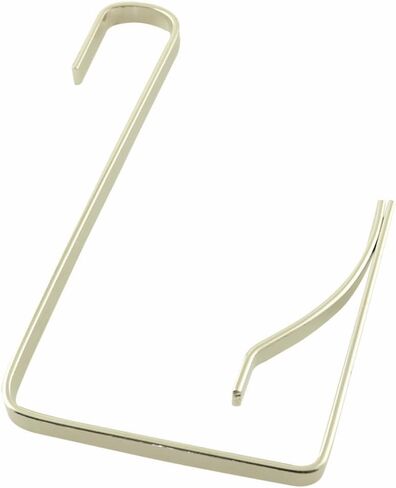 6 قطع من خطافات الأبواب المعدنية 5 ملم مع مشبك زنبركي للباب الخلفي للتخزين وحقيبة التعليق وإكسسوارات الخطافات المسطحة وخطافات باب واحد لتعليق الملابس وربطات العنق والمظلات والمحافظ والأحزمة والأوشحة والقبعات in Kuwait