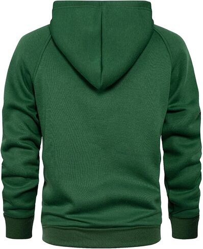 LBL Leading the Better Life Men's Solid Pullover Hoodies Sports Soft Blend Fleece Hooded Sweatshirts with Kangaroo Pocket in Kuwait