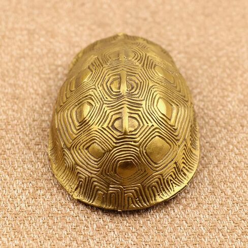Ipetboom 1 Set Chinese Feng Shui Coins Divination Turtle Shell Good Luck Fortune Coin Copper Crafts Turtle Statue I- Ching Coins for Health Wealth Home Ornament Golden in Saudi Arabia