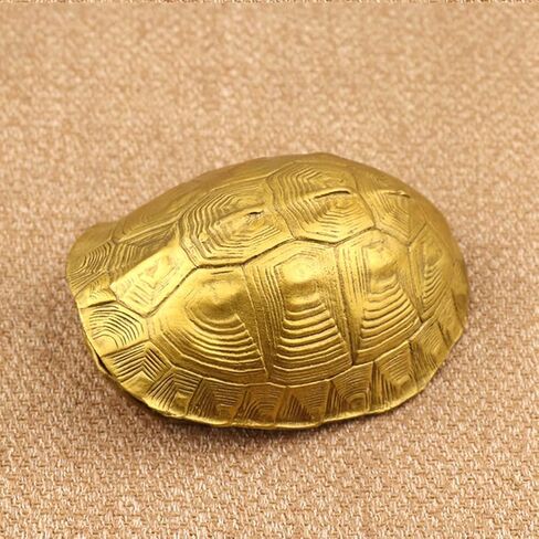 Ipetboom 1 Set Chinese Feng Shui Coins Divination Turtle Shell Good Luck Fortune Coin Copper Crafts Turtle Statue I- Ching Coins for Health Wealth Home Ornament Golden in Saudi Arabia