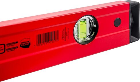 PRO800 Spirit Level 48-inch(120cm) Red Spirit Level Tool with Anti Shock Absorber and ERS+ Easy Reading System - Durable Leveler with Ergonomic Profile in Saudi Arabia