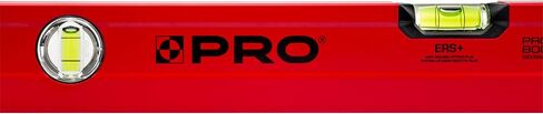 PRO800 Spirit Level 48-inch(120cm) Red Spirit Level Tool with Anti Shock Absorber and ERS+ Easy Reading System - Durable Leveler with Ergonomic Profile in Saudi Arabia