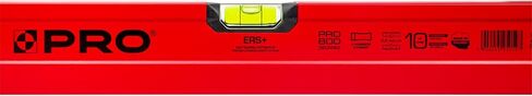 PRO800 Spirit Level 48-inch(120cm) Red Spirit Level Tool with Anti Shock Absorber and ERS+ Easy Reading System - Durable Leveler with Ergonomic Profile in Saudi Arabia