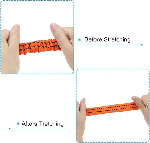 PATIKIL Tool Lanyard with D Hook, 35 Inch Safety Tool Leash 0.8 Inch Width for Fall Protection, Orange in Saudi Arabia