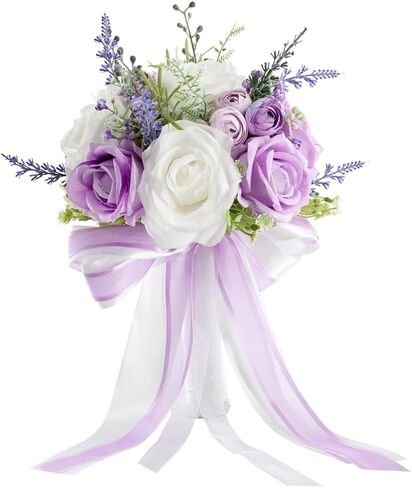 باقات زفاف لوصيفات العروس، باقات زفاف من الزهور الاصطناعية مقاس 7 بوصة لحفلات الزفاف، والحفلات الراقصة، والاحتفالات، وحفلات العودة للوطن، وديكور الذكرى السنوية in Kuwait