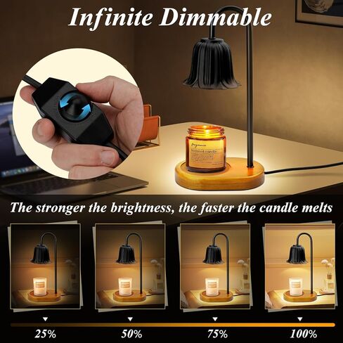 مصباح تدفئة الشموع مع لمبات، سخان شمع كهربائي قابل للتعتيم، سخان شموع مصباح لشمعة جرة شمعة يانكي، سخان تذوب الشمع للمعطرة، هدايا تدفئة المنزل، هدايا ديكور منزلي جديدة للنساء in Kuwait