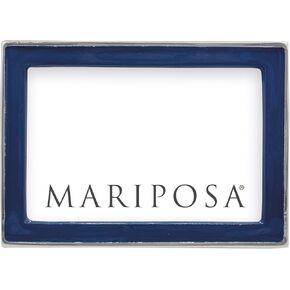 MARIPOSA SIGNATURE BLUE 4X6 FRAME | BLUE | BRILLANTE | FRAMES | DECORATIVE PHOTO FRAMES | RECYCLED SANDCAST ALUMINUM | HANDMADE IN MEXICO