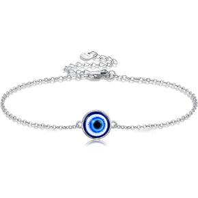 SHEAISRS Sisters Bracelet Sterling Silver Devil's Eye/Infinity Heart/Cross/Daisy Ladies Friendship Jewellery