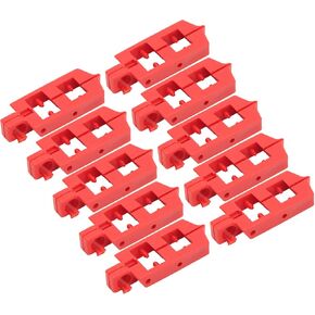10Pcs Circuit Breaker Lockout Device Snap On Circuit Breaker Lockout PA Nylon Energy Isolation Safety Outdoor for Loto Station Lock Out Tag Out