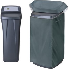 Water Softener Cover 420D Waterproof Oxford Cloth Outdoor All Weather Protection 64" H x 40" W x 16" D - Black