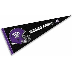 College Flags & Banners Co. Texas Christian Horned Frogs Football Helmet Pennant Flag
