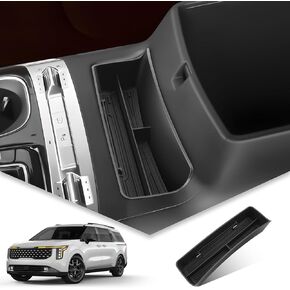 BIBIB0 2Pack for 2025 Kia Carnival Center Console Organizer 2025 Kia Carnival Center Console Cup Holder Rear Tray 2025 Carnival Insert Glove Pallet Organizer 2025 Kia Carnival
