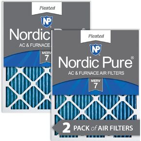 Nordic Pure 12x30x1 (11 7/8 x 29 7/8 x 3/4) Pleated Air Filters MERV 14 Plus Carbon 2 Pack