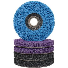 SI FANG 5 Pack Strip Discs Stripping Wheel for Angle Grinder, 4 1/2inch x 7/8inch Remove Paint and Oxidation Grinders Rust Remover Wheels, Fiberglass Metal Easy Clean Abrasive Grinding Disc