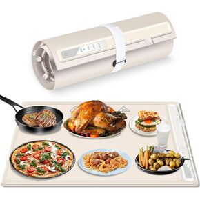 Food Warmer Electric Warming Tray: Silicone Electric Heating Tray for Buffets Party - Hot Plates to Keep Food Warm Men Portable Kitchen Serving Warming Mat Gifts for Women