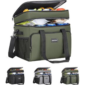 Insulated Soft Cooler Bag, Large Ice Coolers Soft Sided Ice Chest for Beach, Collapsible and Portable