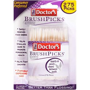 Brushpicks Toothpicks, 275 Count