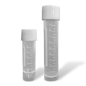 DSC MTC Bio C1811 5mL Transport Vial Tubes with Leak-Proof Screw-Cap - High-Grade Polypropylene, Graduated, Sterile & Self-Standing - Ideal for Labs, Medical, Testing & Research (Pack of 1000)