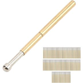 Spring Test Probes, 100Pcs P125-D High Accuracy Round Pogo Pins for PCB Board Testing Contact