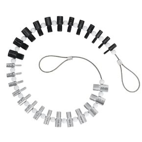 Nut and Bolt Thread Checker(Inch & Metric)44 Male/Female Thread Identifier Gauges - 23 Inch & 21 Metric Sizes Quickly Checking Verifying The Size and Thread Pitch