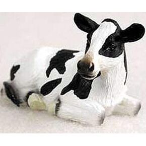 Holstein Cow Miniature Figurine