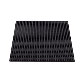 Rubber Isolator Pad, Waffle Pad, Anti-vibration Pad Waffle Design 18"x18"x1/8" Natural Rubber