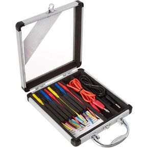 Electronic Specialties 147 Silver 7" x 7.75" x 1.75" 18 Piece Micro 64 Test Connector Kit