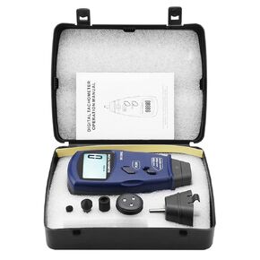 Digital Tachometer DT6236E Digital Tachometer Non Photo Tachometer 5 Digits 18 mm RPM Tach LCD Rotation Meter Gauge Tester