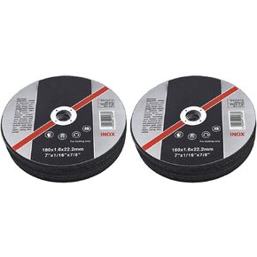 50-Pack Cut-Off Wheels, 7 x1/16 x7/8 Metal & Stainless Steel Cutting Wheel, Thin Metal Cutting Disc for Angle Grinder 8,500 RPM