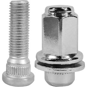 2PCS M12x1.5 Wheel Lug Stud Nut Set Compatible with Toyota Corolla Camry 4Runner Celica Highlander RAV4 Avalon Sienna Lexus GS300 GS350 GX460 ES300 SC400 90942-01058 90942-02049