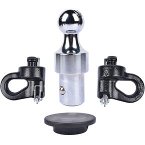 60629 Puck System Gooseneck Hitch Ball, 2 5/16-Inch Ball 30000lbs GTW/7500 lbs VTW, Compatible with Select Chevrolet Ford, GMC, Nissan Titan XD, Ram, Puck System Required, Chrome