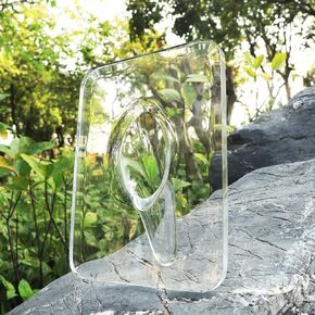 WONIU 2 Pack Acrylic Clear Frame Vase, Photo Flower Vase, Aesthetic Picture Vase for Centerpieces, Table Top, Office Home Decor, Wedding