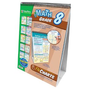 NewPath Learning Math Curriculum Mastery Flip Chart Set, Grade 8-10