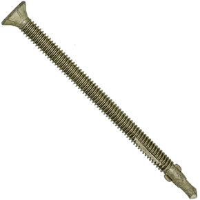 #14 x 4" Reamer Tek Torx/Star Head Self-Drilling Wood to Metal Screws - 1 lb - 24 Apx. Tek Screws - Tek Screws for Flatbeds, Trailers, or where Fastening Wood to Steel - T-30 Torx Screw Head