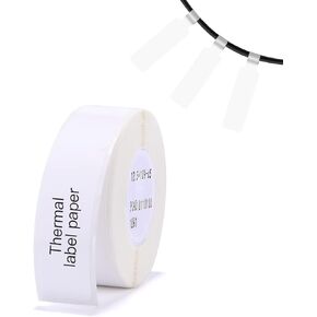 شريط ملصقات لصانع NIIMBOT D11/D110/D101، ورق ملصقات ذاتي اللصق للطابعة الحرارية، مقاوم للماء، سهل الاستبدال (شفاف) in Kuwait