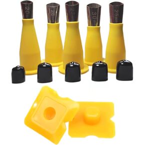 Caulking Extension Nozzle with Caulk Cap and Scraper,Sausage Caulking Gun Tips,Caulking Tips,Sausage Gun Tips,Reusable Caulk Nozzles for Sausage and Bulk Caulk Guns