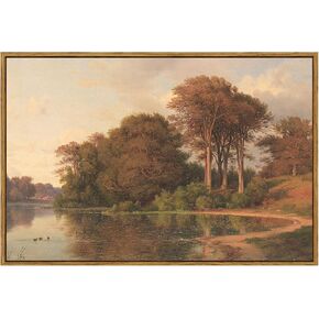 arpeotcy خمر مؤطرة قماش جدار الفن، غرفة المعيشة مشهد الخريف صور الخريف ديكور الجدار، فن المطبوعات الكبيرة، لوحات المناظر الطبيعية المطبخ مزرعة ديكور جدار البلد الرجعية، 24 × 36 بوصة in Kuwait