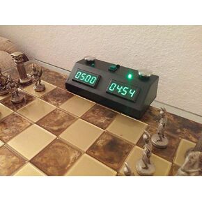 ZmartFun ZMF-II Chess Clock - Black with Green LED