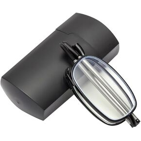 Portable Folding Reading Glasses Compact Readers Eyeglasses Pocket Reading Eye Glasses Lightweight Slim Eyeglasses Thin Foldable Readers with Case 1.0