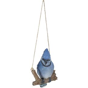 Hi-Line Gift Hanging Blue Jay ON A Branch