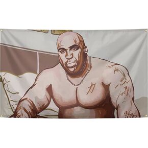Barry Cartoon Wood Graffiti Funny and Meme Tapestries Aesthetic Decoration Banner Flag 3×5FT Gym Bedroom Door College Dormitory Party Wall Hanging Banner Decoration in Saudi Arabia