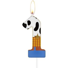 Number Candles,Birthday Number Candles 1,Cute Cow Number 1 Candles,Cowboy First Birthday Cake Decoration,Cowgirl Rodeo Birthday Party,Baby Shower for Boy Girl Birthday Decor Supplies