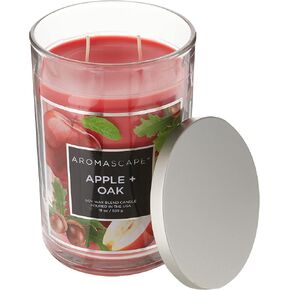 2-Wick Scented Jar Candle, Apple & Oak, Large, Red in Saudi Arabia