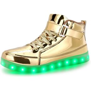 بادجين حذاء رياضي وامض LED قابل لاعادة الشحن بمنفذ USB للنساء / الرجال in Kuwait