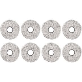 (8 Pack) Washable Mop Pads Compatible With ECOVACS DEEBOT T30 Pro Max/ T30 Pro Omni/ T30S/ T30S Combo/ X2 Omni X2 Pro/ X1 Omni/ X1 PRO Omni X1 Turbo/ X1 PLUS T10 Omni/ T10 Turbo/ Yeedi M12 Pro+/ DEX86